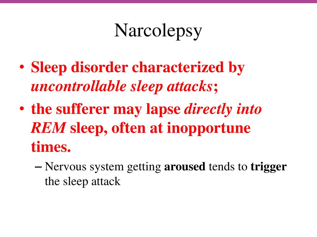 Sleeping Disorders List